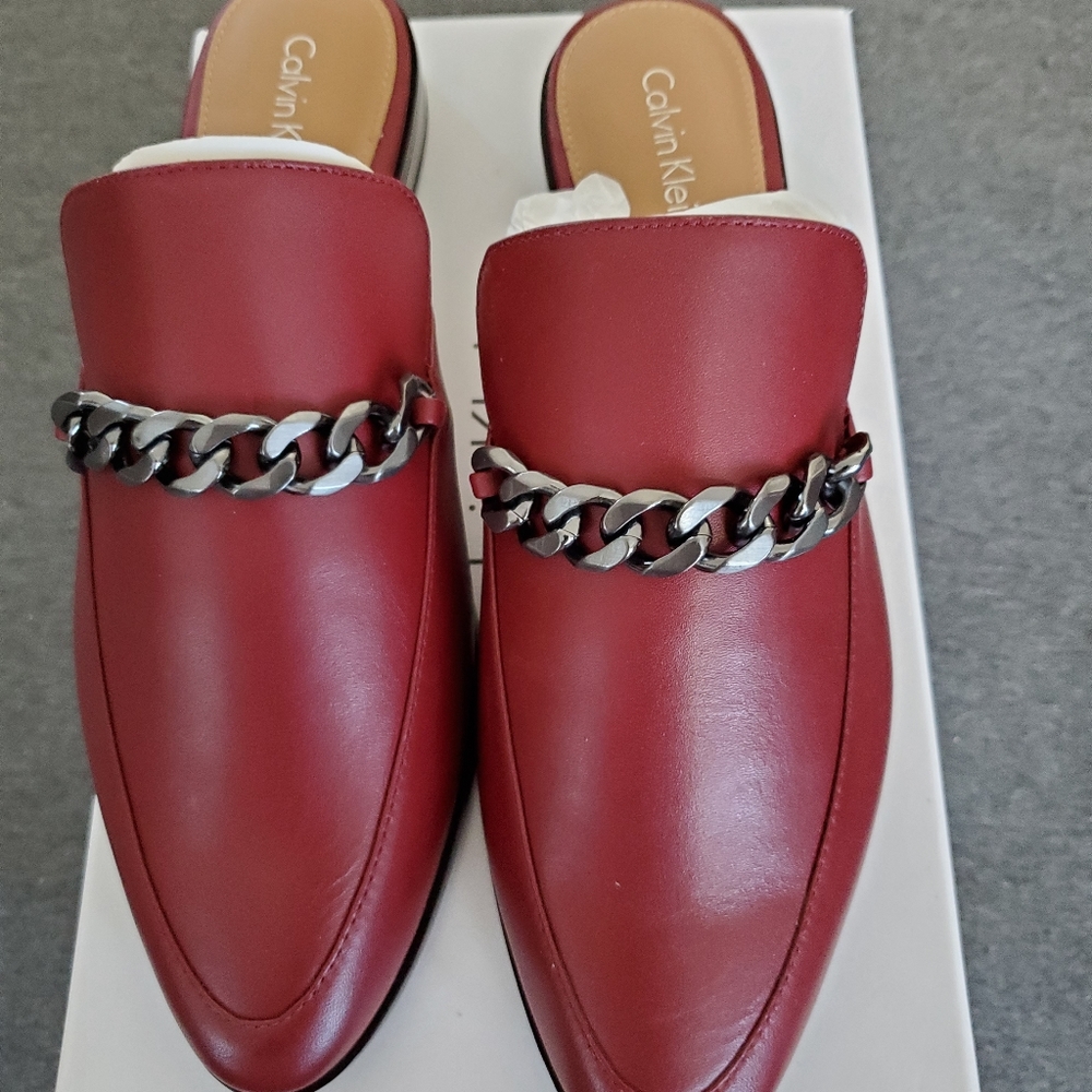 Calvin Klein mules red